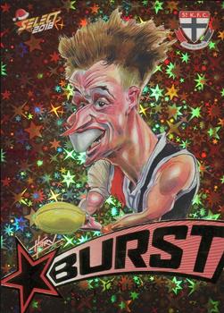 2018 Select AFL Xmas - Starburst Caricatures Red #SBX57 Jack Billings Front